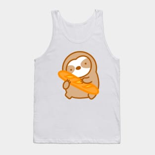 Cute Baguette Sloth Tank Top